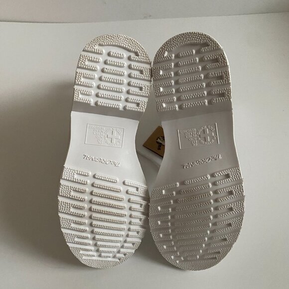 NWT Dr. Martens 1460 White Monochromatic Patent Leather Women's Boots Size 6 - Picture 10 of 16